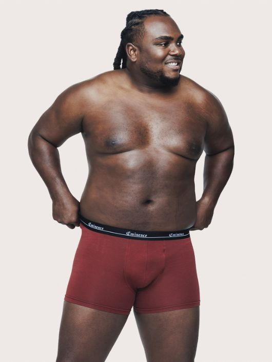 Pack 3 Boxers Grande Taille Noirs et Rouille Eminence - Capelstore