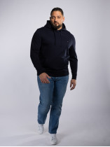 Sweat à Capuche Grande Taille Bleu Marine