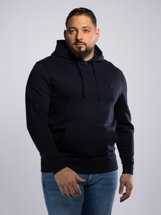 Sweat à Capuche Grande Taille Bleu Marine