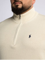 Pull Col Camionneur Uni Grande Taille