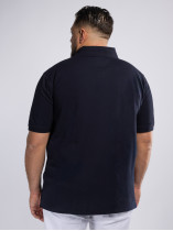Polo Piqué Grande Taille Bleu Marine