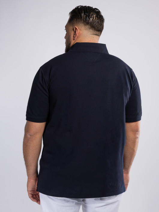 Polo Piqué Grande Taille Bleu Marine
