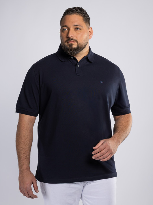 Polo Piqué Grande Taille Bleu Marine