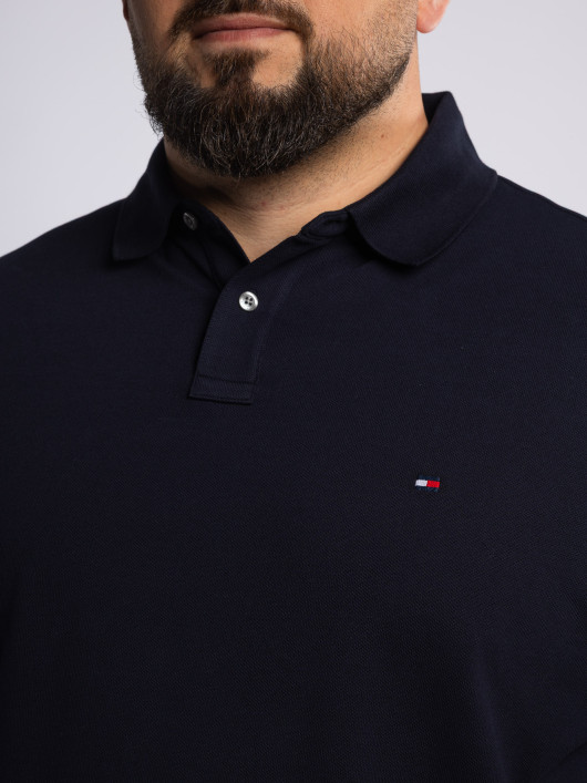 Polo Piqué Grande Taille Bleu Marine