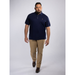 Polo Interlock Grande Taille Bleu Marine