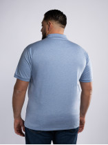 Polo Interlock Grande Taille Bleu Ciel