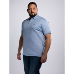 Polo Interlock Grande Taille Bleu Ciel