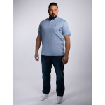 Polo Interlock Grande Taille Bleu Ciel