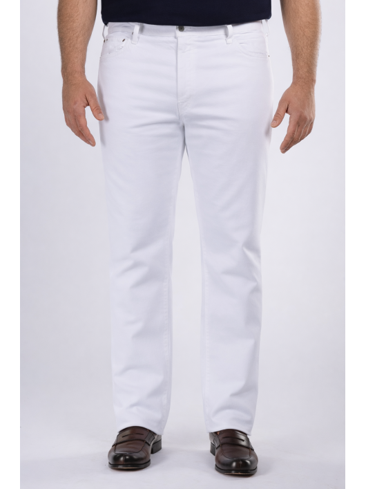 Jean Grande Taille Blanc