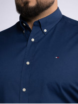 Chemise Popeline Grande Taille Bleue
