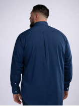 Chemise Popeline Grande Taille Bleue