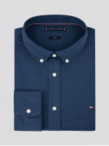 Chemise Popeline Grande Taille Bleue