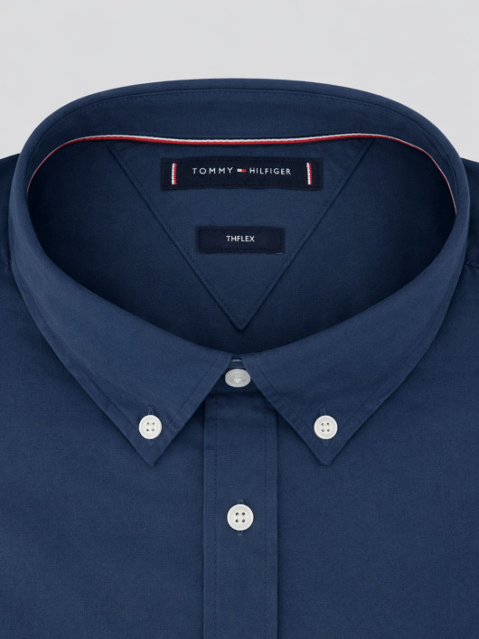 Chemise Popeline Grande Taille Bleue