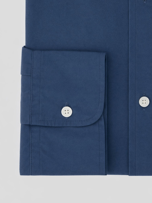 Chemise Popeline Grande Taille Bleue