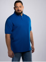 Polo Piqué Bleu Grande Taille Bleu