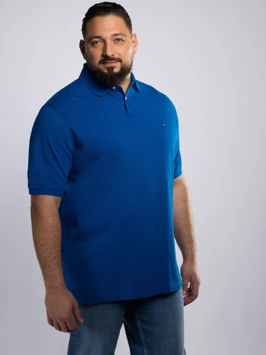 Polo Piqué Bleu Grande Taille Bleu
