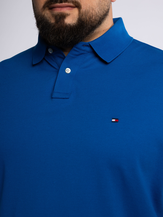 Polo Piqué Bleu Grande Taille Bleu