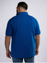 Polo Piqué Bleu Grande Taille Bleu