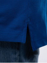 Polo Piqué Bleu Grande Taille Bleu