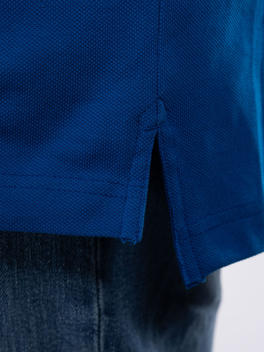 Polo Piqué Bleu Grande Taille Bleu