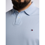 Polo Piqué Grande Taille Bleu Ciel