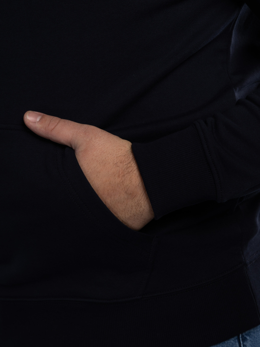 Sweat à Capuche Grande Taille Bleu Marine