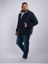 Blouson Réversible Grande Taille Marine