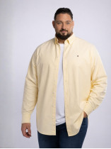 Chemise Oxford Grande Taille Jaune Pastel