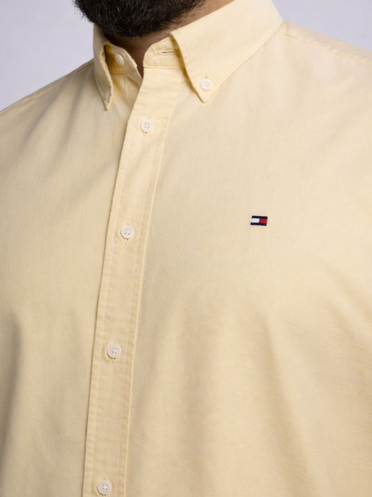 Chemise Oxford Grande Taille Jaune Pastel