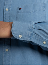 Chemise Denim Grande Taille Délavée