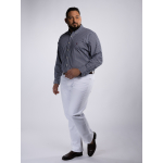 Chemise Rayée Grande Taille Marine et Blanche