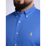 Chemise en Lin Grande Taille Bleue