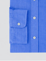 Chemise en Lin Grande Taille Bleue