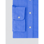 Chemise en Lin Grande Taille Bleue