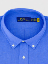 Chemise en Lin Grande Taille Bleue