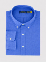 Chemise en Lin Grande Taille Bleue