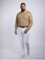 Chemise en Lin Grande Taille Beige