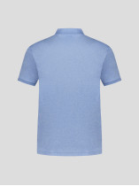 Polo Interlock Grande Taille Bleu Ciel