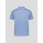 Polo Interlock Grande Taille Bleu Ciel
