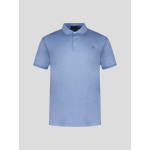 Polo Interlock Grande Taille Bleu Ciel