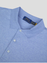 Polo Interlock Grande Taille Bleu Ciel