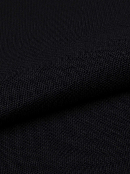 Polo Piqué Uni Grande Taille Noir