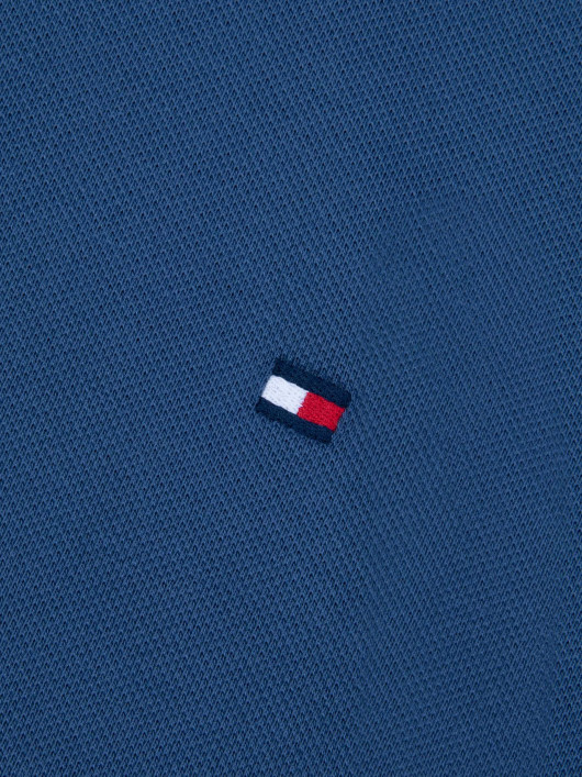 Polo Piqué Uni Grande Taille Bleu Indigo