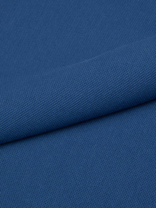 Polo Piqué Uni Grande Taille Bleu Indigo