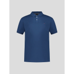 Polo Piqué Uni Grande Taille Bleu Indigo