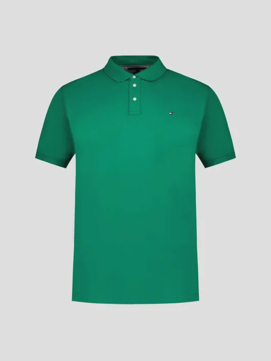 Polo Piqué Uni Grande Taille Vert