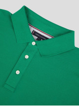 Polo Piqué Uni Grande Taille Vert