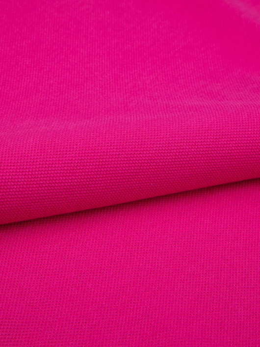 Polo Piqué Uni Grande Taille Magenta