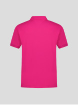 Polo Piqué Uni Grande Taille Magenta