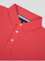 Polo Piqué Uni Grande Taille Orange